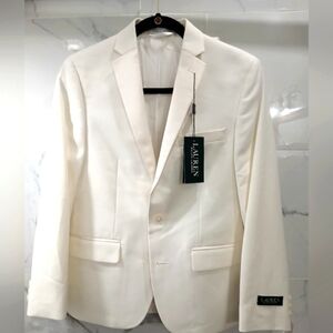 SALE 🛑 LAUREN RALPH LAUREN BOYS 14 R Cream BLAZER NWT